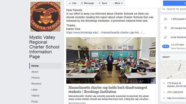 Teachers openly campaigning for and against Question 2
