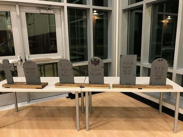 Gloucester Roiled By School Halloween Party Featuring Trump Tombstone