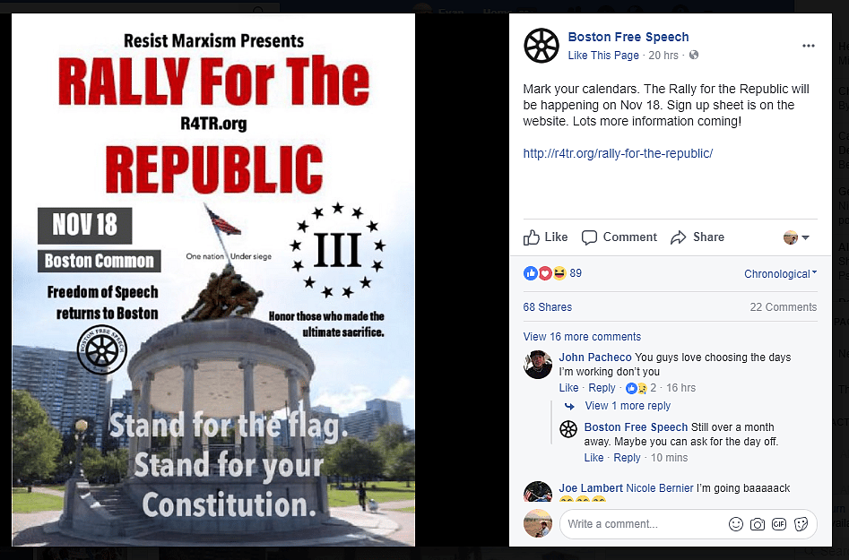 Free Speech Group to Hold Another Boston Common Rally in November — With or Without Permit
