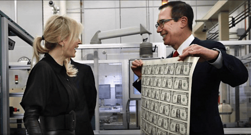 Mnuchin Money Leather-Glove Photo Sure Does Tell Some Story About Smirking