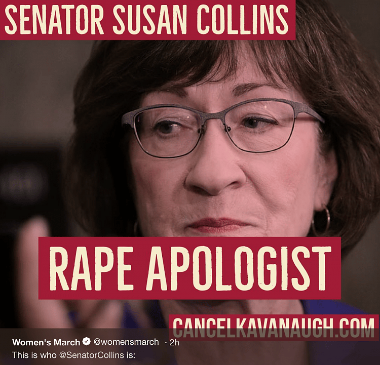 Kavanaugh Confirmation Likely —  Collins: Yes; Manchin: Yes;  Flake: Probably