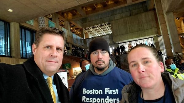 Protesters Interrupt Boston City Officials Announcing Vaccine Passport Mandate