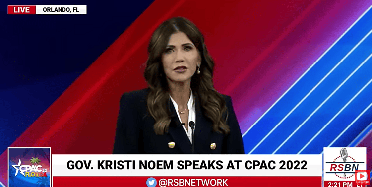South Dakota Governor Kristi Noem To Campaign With Geoff Diehl Next Month