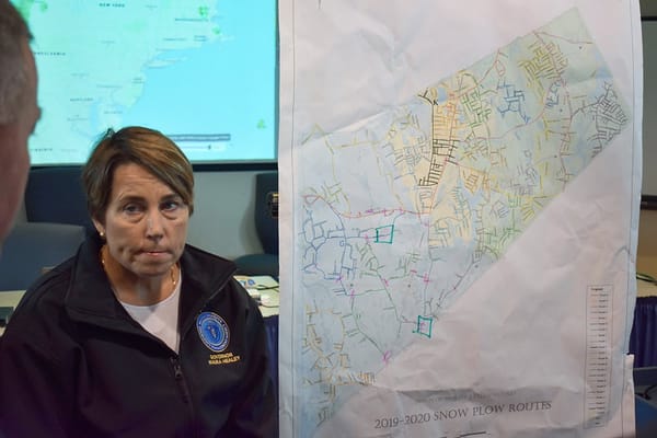 Healey Ditches Political Event In New Hampshire To See Flooded Communities In Massachusetts; Makes Apparent Reference To Climate Change